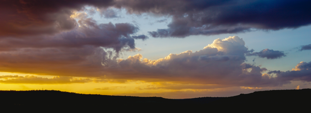 Sunset over the Oloololo Escarpment of Masai Mara National Reserve.